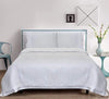 100% Tencel Lyocell Flat Core Duvet Set - White - King