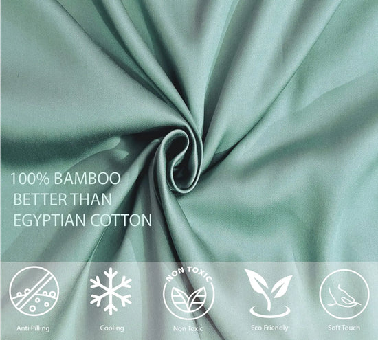 Organic Bamboo King Pillowcase - Aqua - King