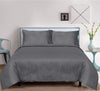 Organic Bamboo Core Duvet Flat Set - Light Grey - Queen