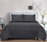 Organic Bamboo Core Duvet Set - Charcoal Grey - Full