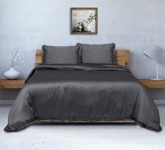 Organic Bamboo King Pillowcaset - Charcoal Grey - King