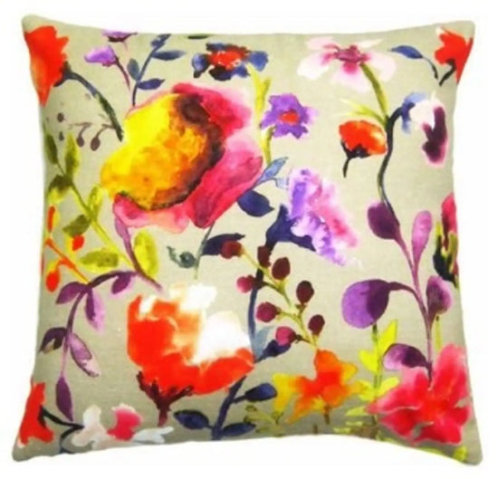 Velvet Digital Printed Cushion - Floral