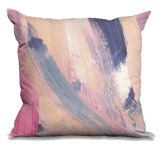 Digital Printed Cushion - Size -45*45 cms - Brush Paint Print