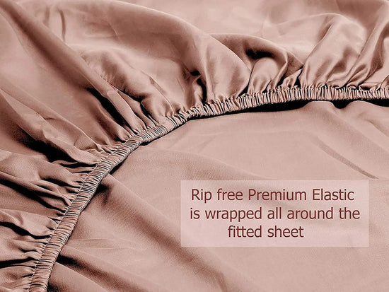 100% Tencel Lyocell Fitted Sheet - Rose Gold - Full