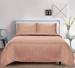 100% Tencel Lyocell Core Flat Duvet Set - Rose Gold - Full