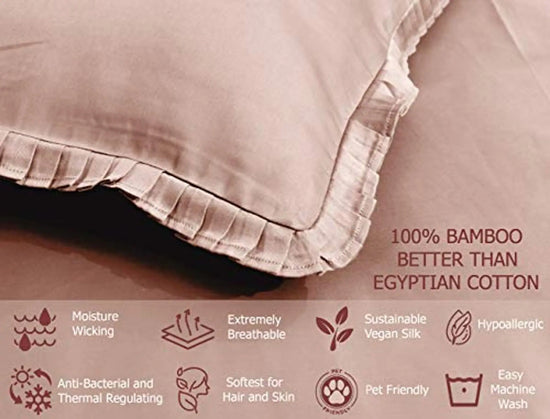 Organic Bamboo Sheet Set - Rose Gold - Queen