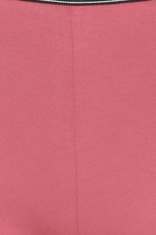 Mid Waist Boyshorts in Pink - Cotton