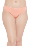 Low Waist Bikini Panty in Peach Colour - Cotton