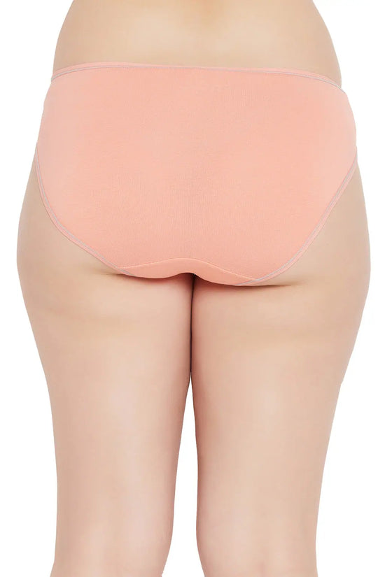 Low Waist Bikini Panty in Peach Colour - Cotton