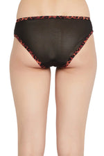 Low Waist Bikini Panty in Black-PN3451A13-XXL