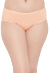 Mid Waist Hipster Panty in Peach Colour - Cotton-PN3458Q34-XXL