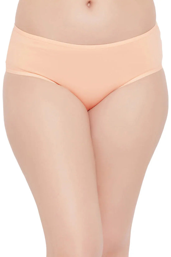 Mid Waist Hipster Panty in Peach Colour - Cotton-PN3458Q34-XXL