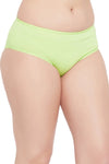 Mid Waist Hipster Panty in Mint Green - Cotton