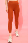 Snug Fit High-Rise Active Tights in Orange