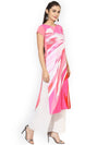 Ahika Women Pink Printed Straight Kurta-PK1383_3XL