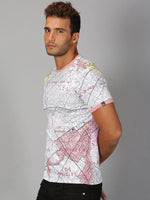 UrGear Men's Geometric Print T-shirt-UrM006591pS