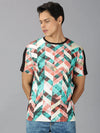 UrGear Men's Geometric Print T-shirt-UrM001681pS