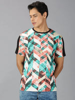 UrGear Men's Geometric Print T-shirt-UrM001681pS