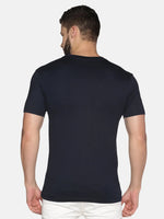 UrGear Men's Printed T-shirt-UrMTHSFearPrintNavy1pS