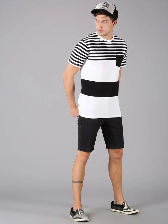 UrGear Men's Stripes T-shirt-UrM005301pS