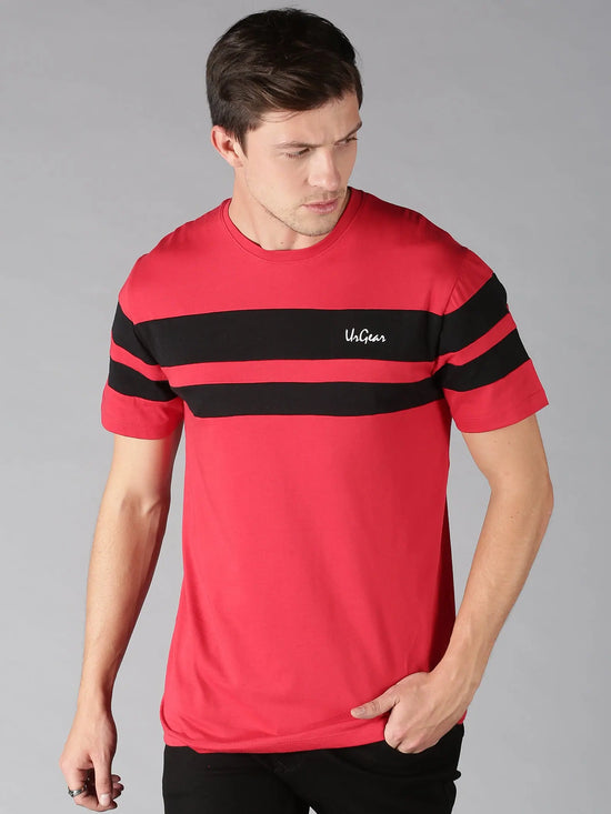 UrGear Men's Stripes T-shirt-UrM005601pS