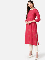 Ahika Women Fancy Occasion Wear Red Printed Kurti