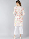 Ahika Women White Printed Kurta