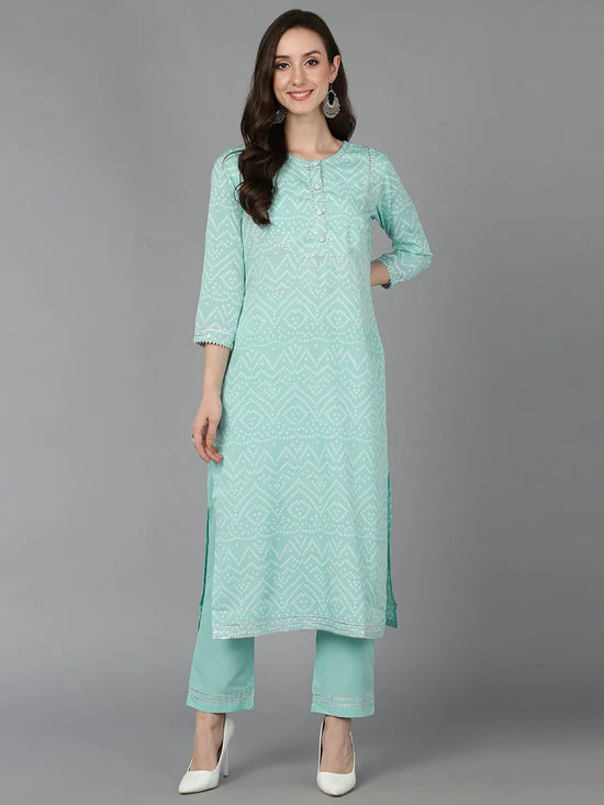 Ahika Women Blue Crepe Bandhani Printed-VCK8829_3XL