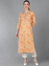 Ahika Women Peach Silk Blend