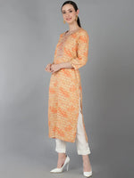 Ahika Women Peach Silk Blend