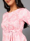 Ahika Women Pink Cotton Dress 1