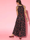 Women Printed Standard Burgundy Jumpsuits & Sets