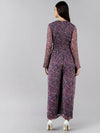 Ahika Women Burgundy Printed Jumpsuit