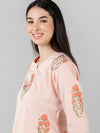 Ahika Women Peach Floral Printed Top