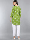 Ahika Green Print Longline Top