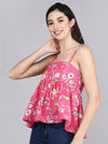 Ahika Women Pink Printed Floral Tops 1