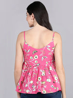 Ahika Women Pink Printed Floral Tops 1