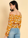 Ahika Women Mustard Floral Tops