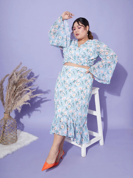 Women Printed Standard Turquoise Jumpsuits & Sets