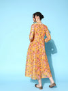 Women Yellow Floral Anarkali Maxi Dress-SHDRS11056XS