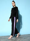 Women Solid Black Jumpsuits & Sets