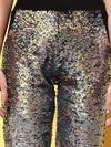 Women Black Multi-Sequin Terry Jogger Pants