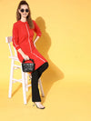 Women Red Hair Wool Long Sweater