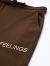 Women Brown FEELING Track Pants