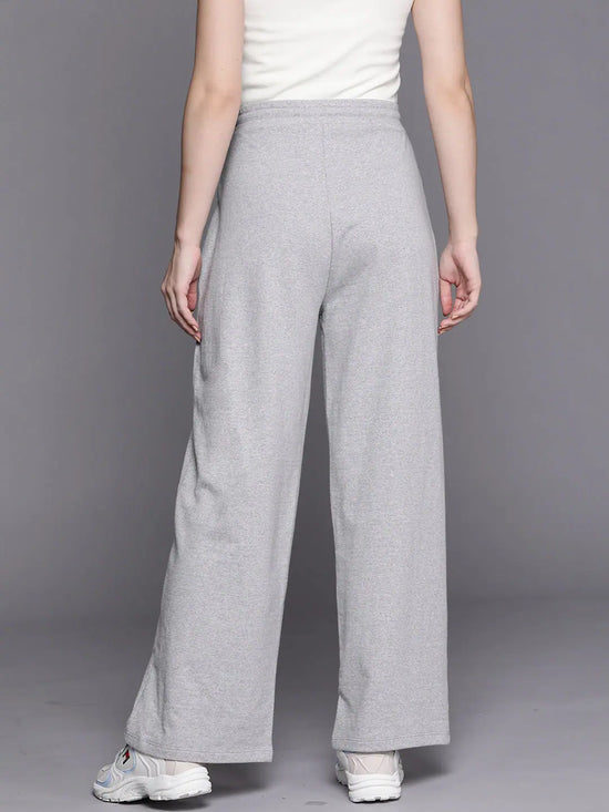 Women Grey Melange LOVE Track Pants