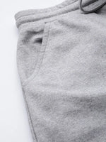 Women Grey Melange LOVE Track Pants