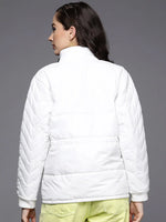 Women Solid White Full Sleeve Jacket