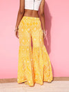 Women Yellow Tie & Dye Frilly Sharara