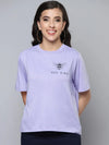 Women Lavender BEE KIND Regular T-Shirt