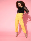 Women Solid Mustard Jumpsuits & Sets